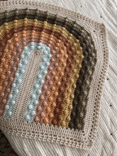 Load image into Gallery viewer, Juni bobble crochet rainbow blanket
