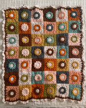 Load image into Gallery viewer, Retro Daisy Granny Square Blanket
