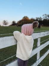 Load image into Gallery viewer, Blue crochet bonnet
