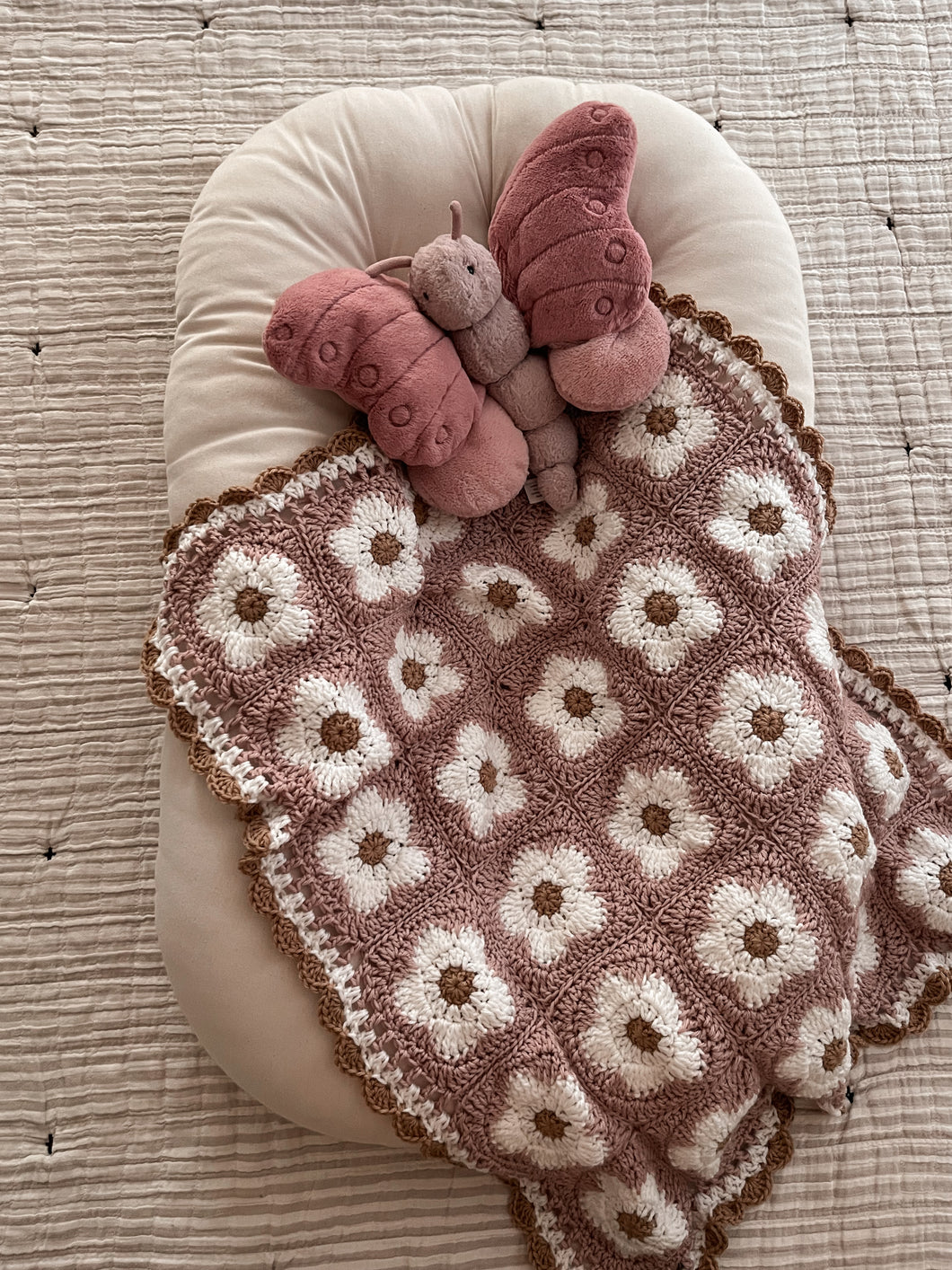 Daisy Granny Square Blanket