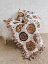 Load image into Gallery viewer, ☀️SIENNA ☀️ Sunburst granny square blanket
