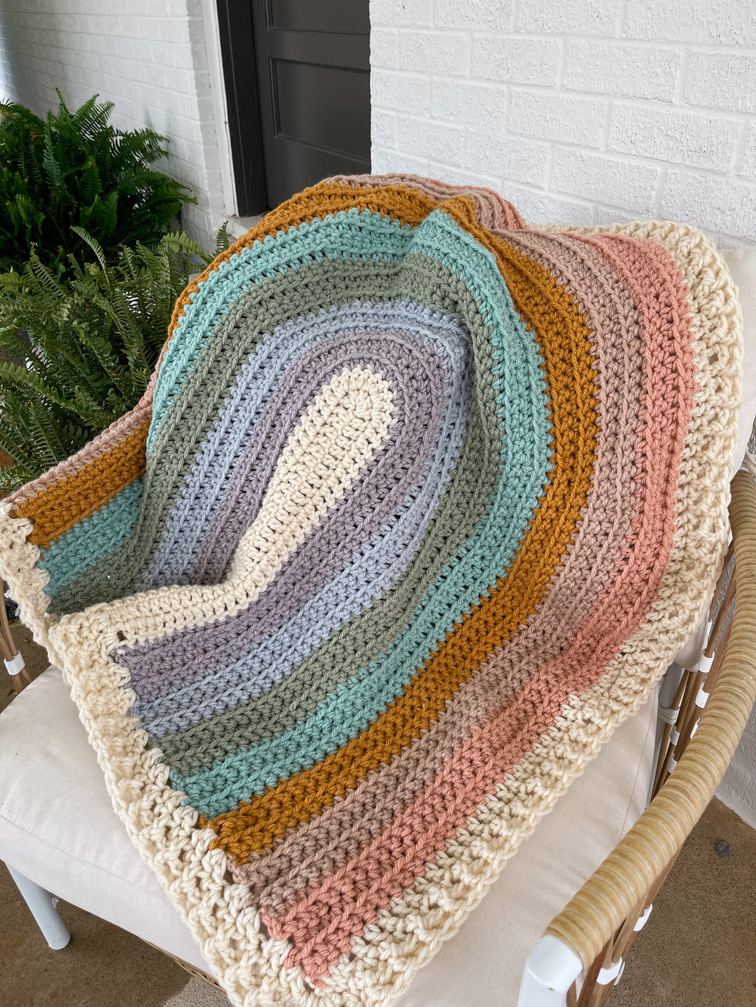 Phoenix rainbow blanket - ready to ship!