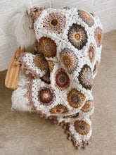 Load image into Gallery viewer, ☀️SIENNA ☀️ Sunburst granny square blanket
