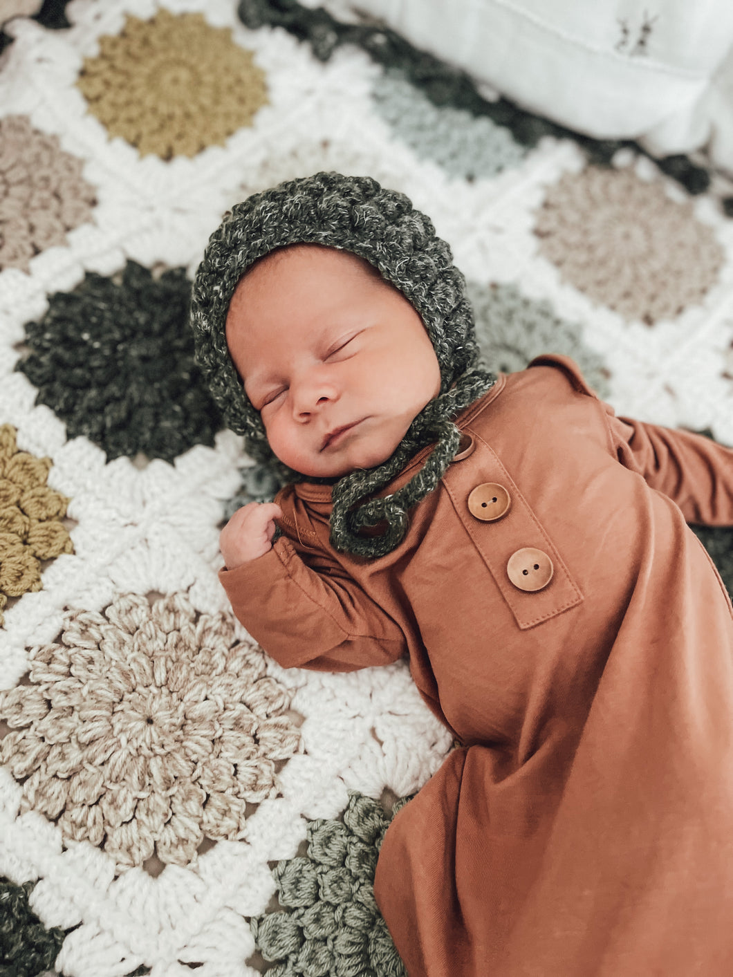 Juniper crochet bobble bonnet