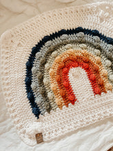 Load image into Gallery viewer, Crochet custom color rainbow blanket and lovey
