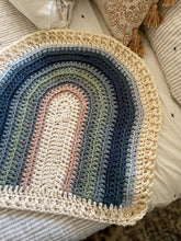 Load image into Gallery viewer, Crochet chunky rainbow blanket
