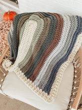 Load image into Gallery viewer, Crochet chunky rainbow blanket
