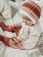 Load image into Gallery viewer, Crochet rainbow bonnet | boy or girl
