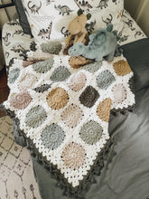 Load image into Gallery viewer, Jack sunburst granny square baby blanket
