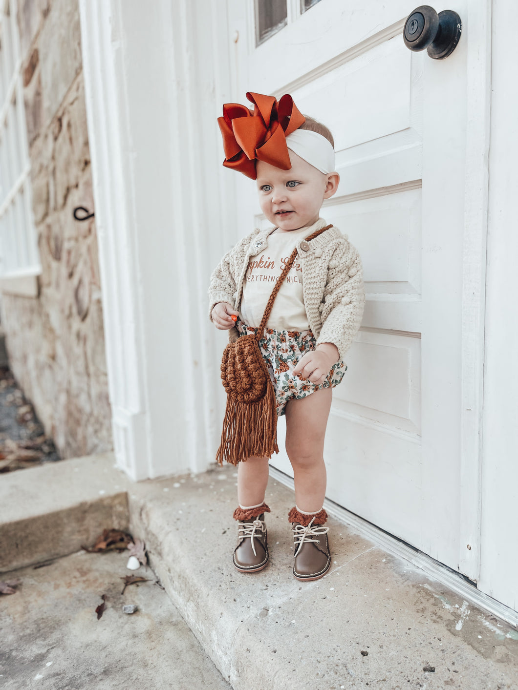 Pumpkin Spice Collab Crochet Purses